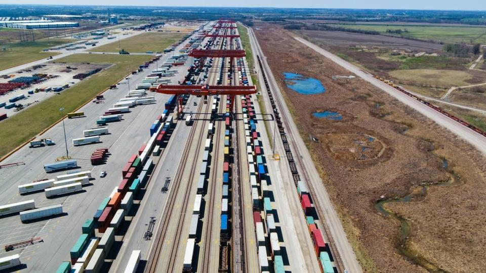 BNSF’s 400-acre cargo facility opened in October 2013. It is part of Logistics Park Kansas City, which has continued to expand onto farmland in southwest Johnson County.