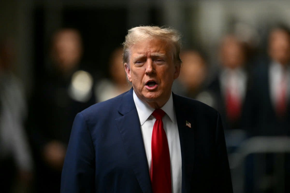 Donald Trump is planning to launch a scheme to deport migrants that is similar to the UK’s Rwanda policy, according to reports (File picture) (via REUTERS)