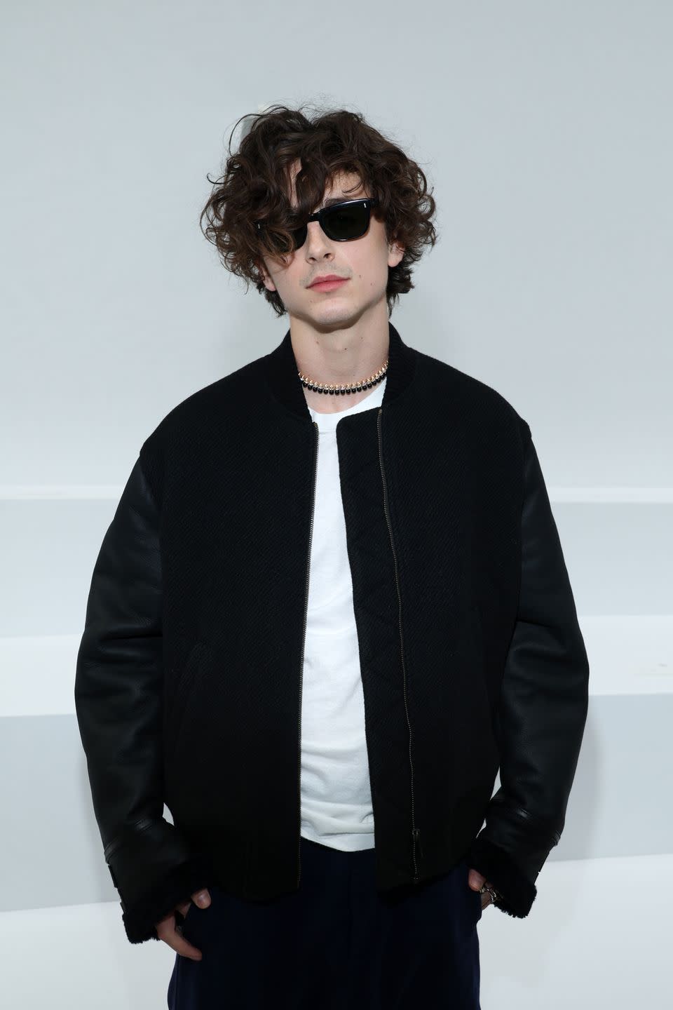 paris, france january 21 editorial use only for non editorial use please seek approval from fashion house timothee chalamet attends the loewe menswear fall winter 2023 2024 show as part of paris fashion week on january 21, 2023 in paris, france photo by pascal le segretaingetty images