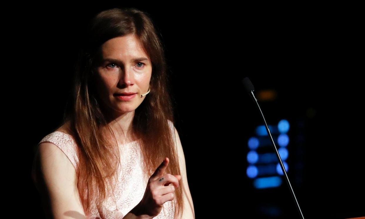 <span>Amanda Knox asked for the conviction to be dropped after the European court of human rights found her defence rights had been violated.</span><span>Photograph: Antonio Calanni/AP</span>