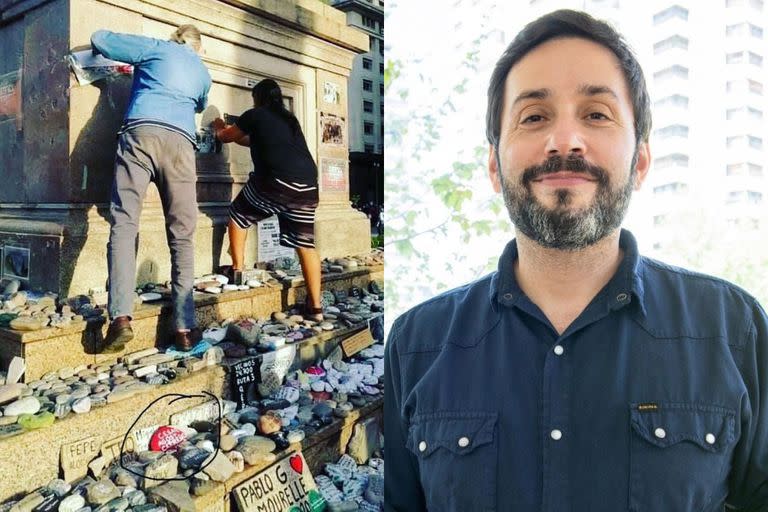 El chef Sebastián "Coco" Carreño se mostró indignado por los militantes que vandalizaron el memorial del Covid durante la marcha por el Día de la Lealtad Peronista