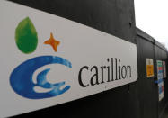 The Carillion logo is seen at a building site in London, Britain January 15, 2018. REUTERS/Peter Nicholls
