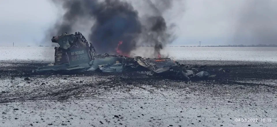 craashed sukhoi russia jet Ukraine's Defense Ministry.