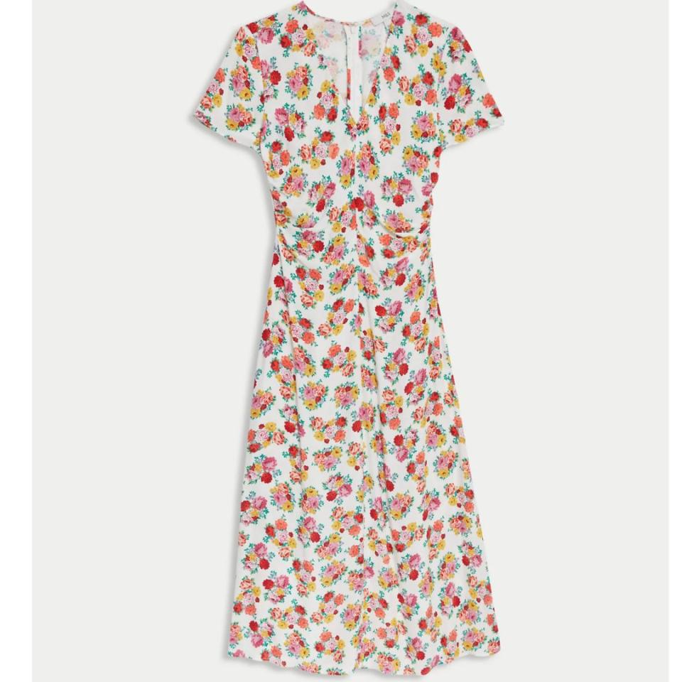 M&S Floral V-Neck Dress