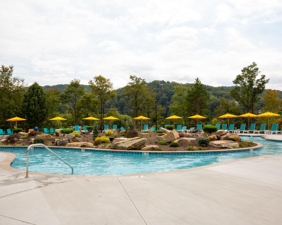 The lazy river at Camp Margaritaville Pigeon Forge