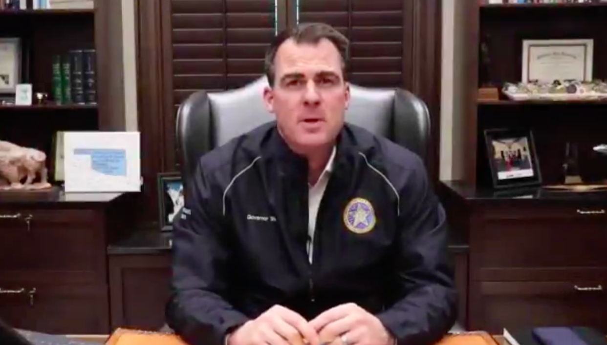 Oklahoma governor Kevin Stitt announces a state of emergency over coronavirus: Kevin Stitt (@GovStitt)