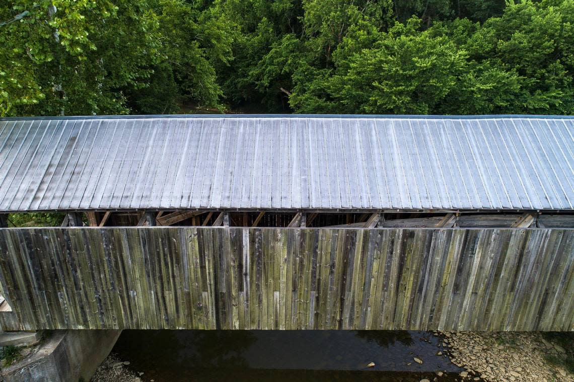 Cabin Creek Covered Bridge in Lewis County, Ky. Tuesday, June 28, 2022