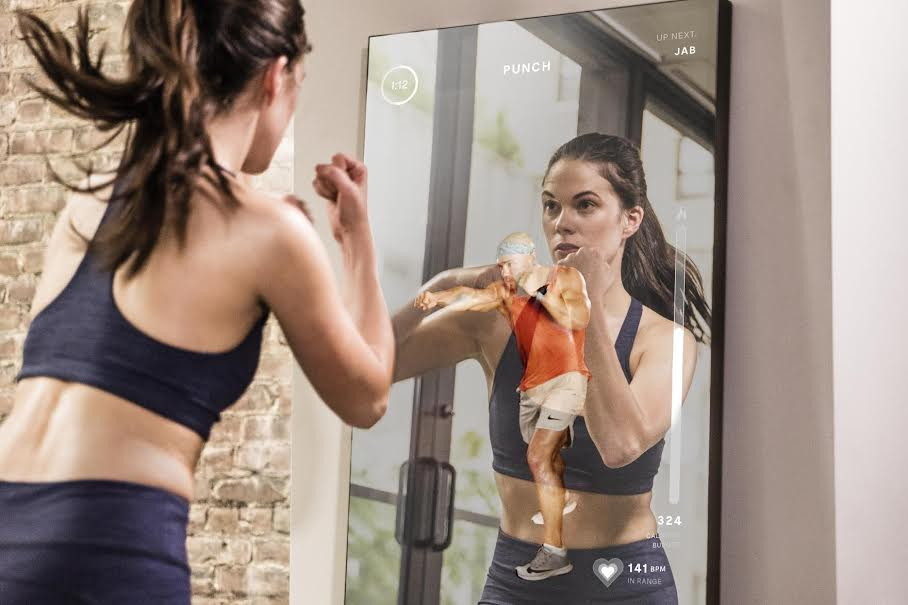 A boxing class through Mirror [Photo: Mirror]