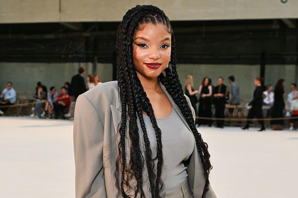 <p>Stephane Cardinale/Corbis via Getty</p> Halle Bailey on June 22, 2023