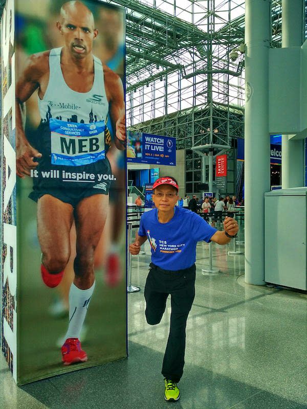 筆者在2017年第二次參加世界最多人参與的紐約馬拉松。