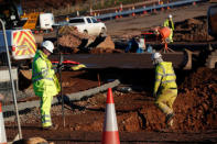 Construction takes place on the Western Peripheral Route in Aberdeen, Scotland, Britain January 17, 2018. REUTERS/Russell Cheyne