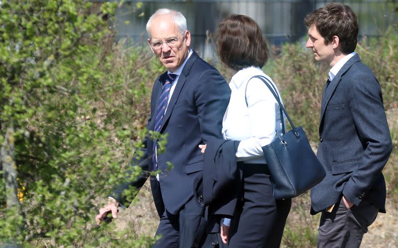 Froese, CEO of Lufthansa Aviations arrives for a meeting at the Lufthansa headquarters in Frankfurt