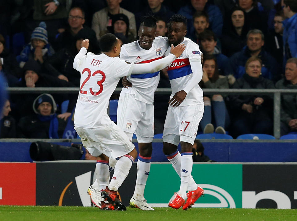 Bertrand Traore a délivré l’OL à 15 minutes de la fin… REUTERS/Andrew Yates