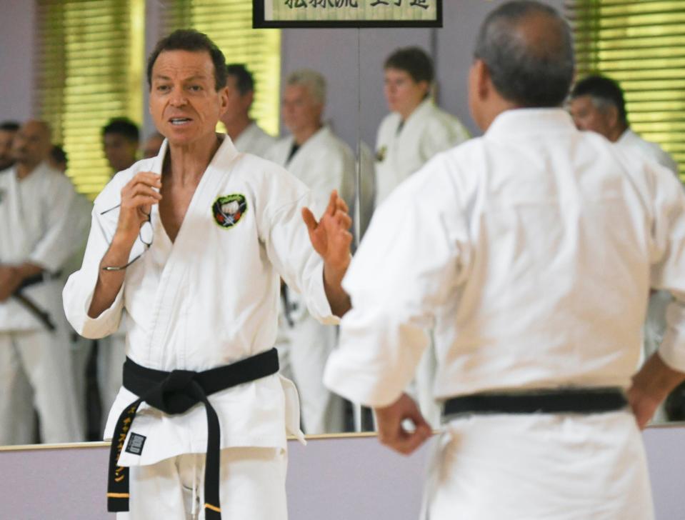 Des Chaskelson, founder of Cocoa Beach Karate School, is a 6th degree black belt under the World Matsubayashi-Ryu Karate-do Association (WMKA) in Okinawa, Japan.