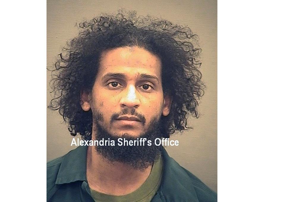 El Shafee Elsheikh was handed eight concurrent life sentences on Friday at a US federal court in Virginia (Alexandria Sheriff’s Office via AP) (AP)