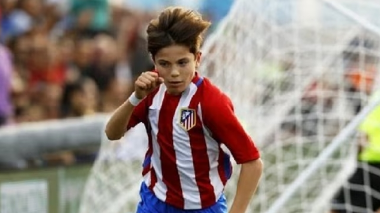 Antes de emigrar a Inglaterra, Garnacho defendió los colores del Atlético Madrid.