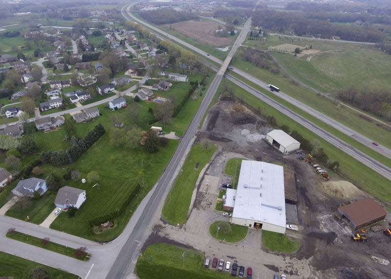 This aerial shot from 2016 shows the current St. Joseph County highway garage on Cleveland Road that the county wants to demolish and replace with a new one on Anderson Road in Granger.