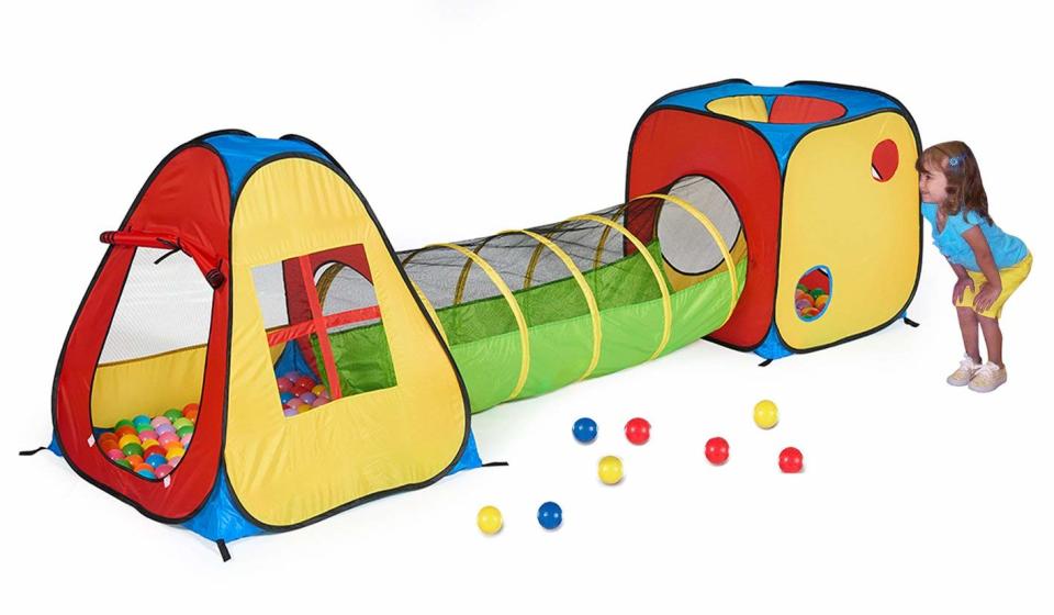 Pop Up Play Tent with Tunnel and Ball Pit