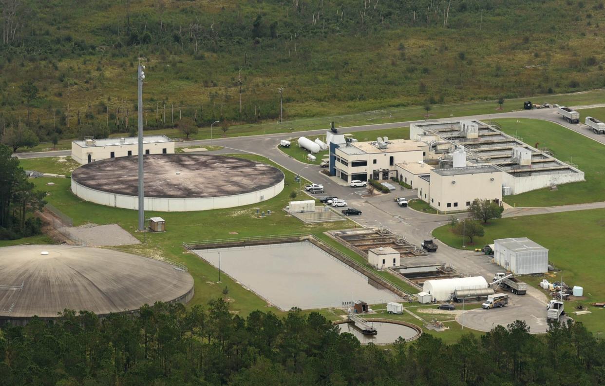 Aerial shot of Brunswick County's Northwest Water Treatment Plant in 2018. The facility is expected to complete upgrades expanding its capacity by next summer.