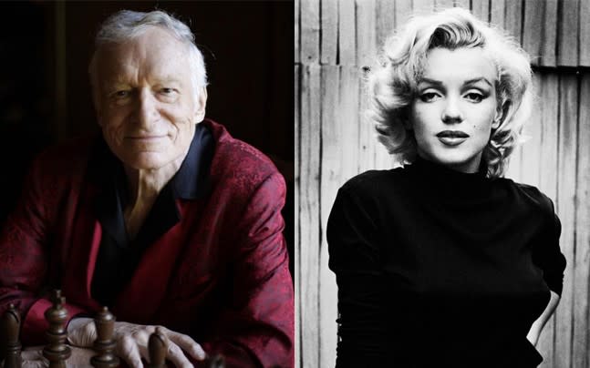 Hugh wanted to lay next to Marilyn in death. Copyright: [Rex]