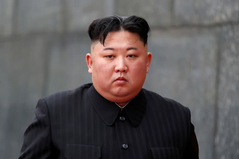 FILE PHOTO: North Korean leader Kim Jong Un attends wreath laying ceremony at Ho Chi Minh Mausoleum in Hanoi