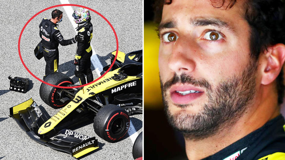 Daniel Ricciardo, pictured here after finishing 11th at the Spanish Grand Prix.