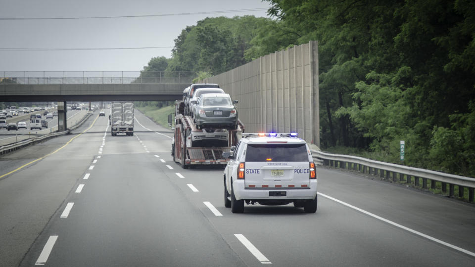 Auto haulers face the potential of major disrupition because of the closure of the port of Baltimore. (Photo: Jim Allen/FreightWaves)