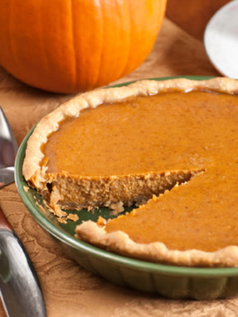 When it comes to dessert, the pumpkin pie is a good option.