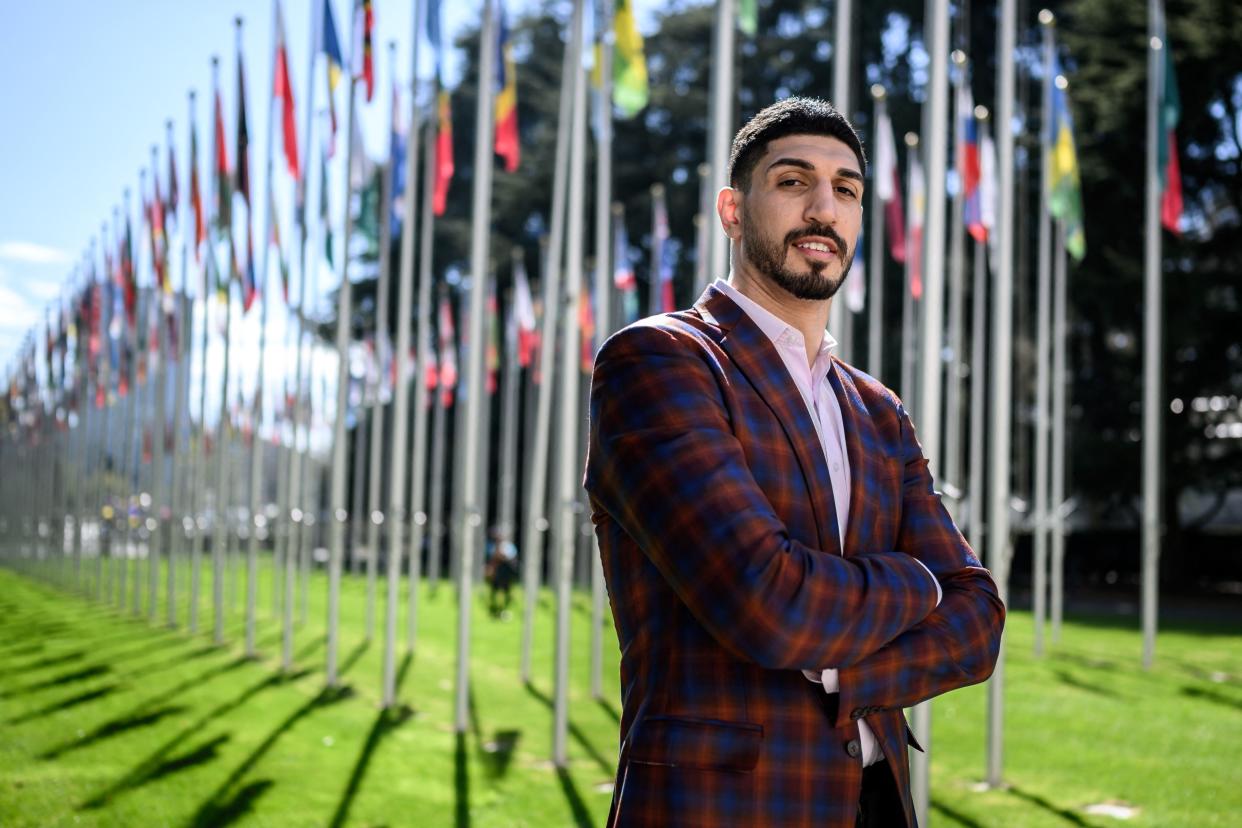 American basketball player Enes Kanter Freedom 