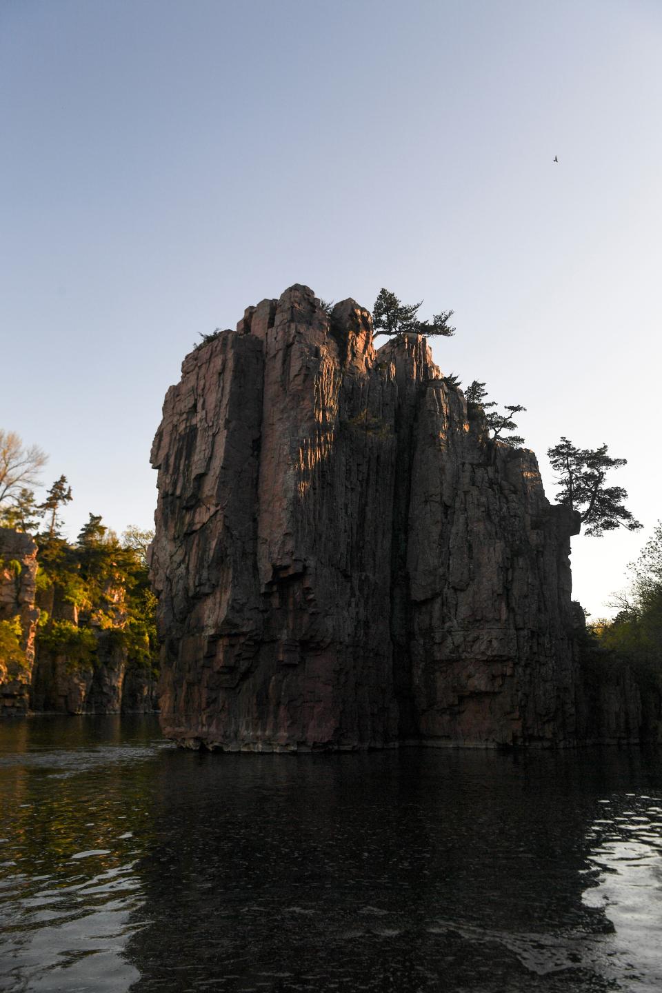 The sun sets at Palisades State Park on Thursday, May 14, 2020 in Garretson, S.D.