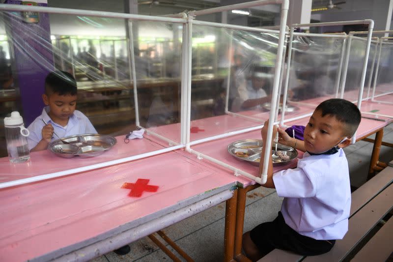 Schools in Thailand reopen amid the spread of the coronavirus disease (COVID-19)