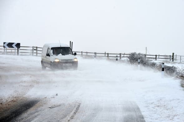 Snow Hits Parts Of The UK