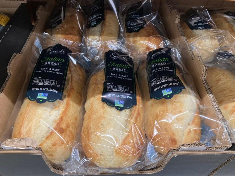 take and bake bread from aldi