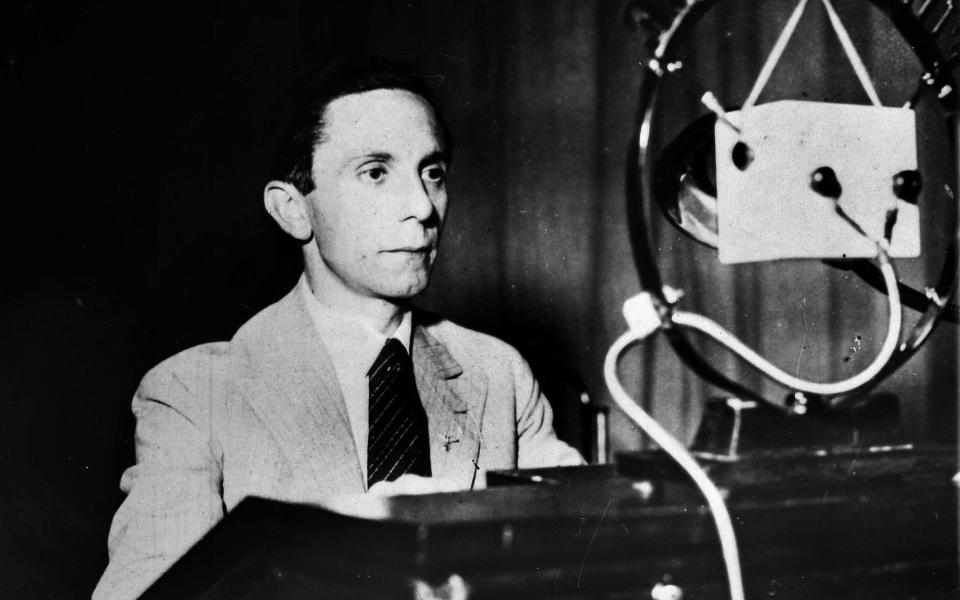Master manipulator: Joseph Goebbels, the Nazi's chief propagandist, understood the power of film - Albert Harlingue/Roger Viollet via Getty Images