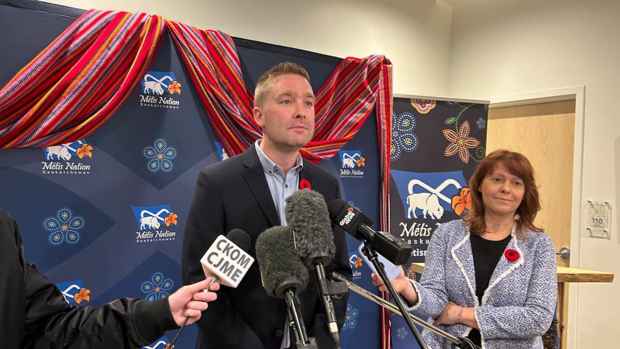 Saskatchewan Education Minister Jeremy Cockrill said it has been challenging to meet the province's target of 28,000 new child-care spaces within the next five years.  (Submitted by CBC News - image credit)