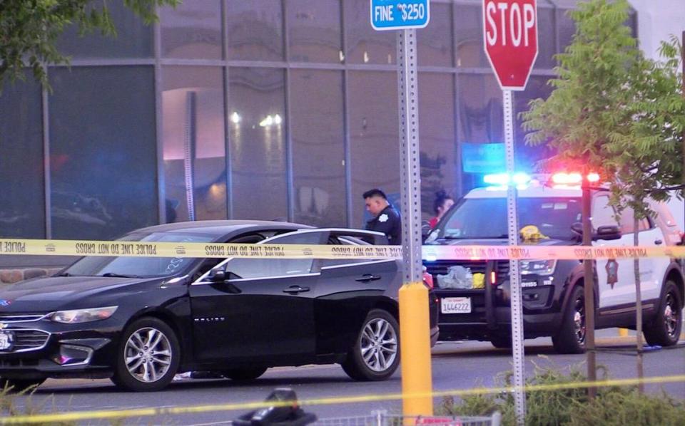 A person was shot at Shaw and Brawley in Fresno, California on Monday, July 31, 2023. Moments later, a crash occurred at Brawley and Weber avenues that killed a person injured others.