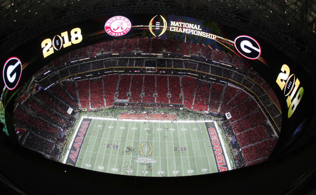 Mercedes-Benz Stadium roof has leak before National Championship Game