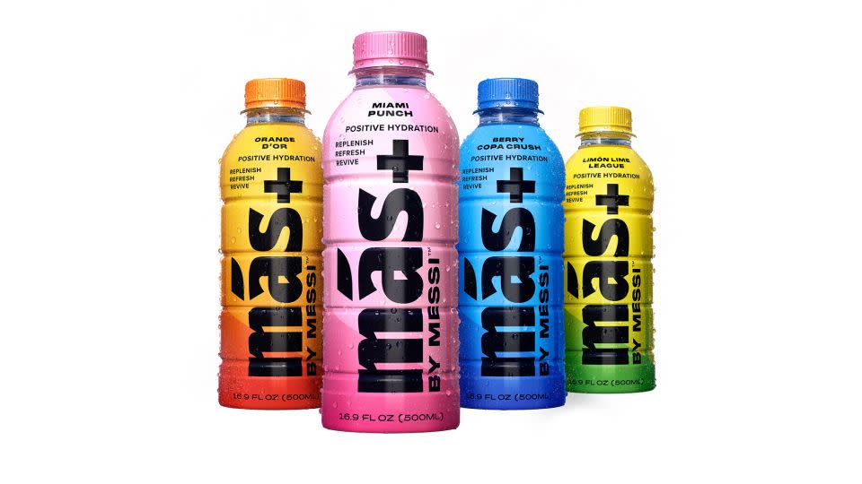 Mas+ by Messi comes in four flavors. - Más+ Next Generation Beverage Co.