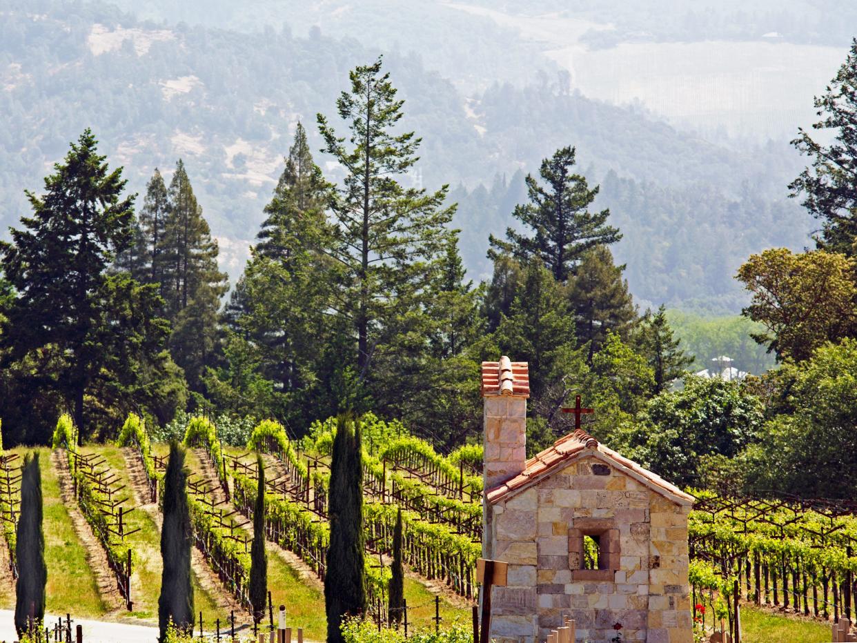 The Castello Di Amorosa Winery in Napa Valley. (Photo by Paul Mounce/Corbis via Getty Images)