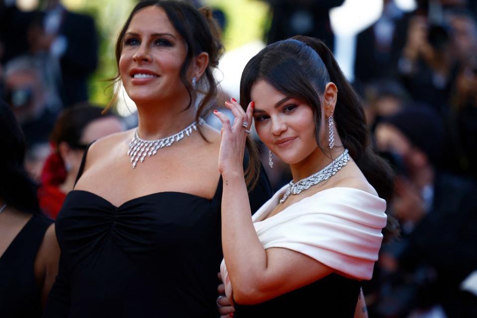 Selena Gomez with her “Emilia Perez” co-star Karla Sofia Gascón. REUTERS