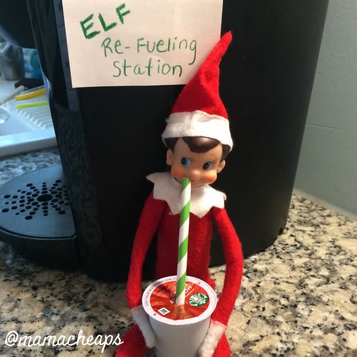 Elf on the Shelf Re-Caffeinating