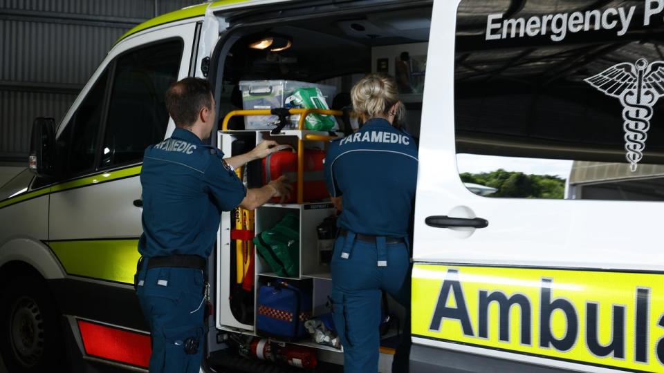 Queensland Ambulance Service confirmed the boy had to be flown to hospital Picture: Brendan Radke