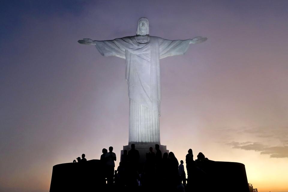 The Cristo Redentor statue in Rio de Janeiro.