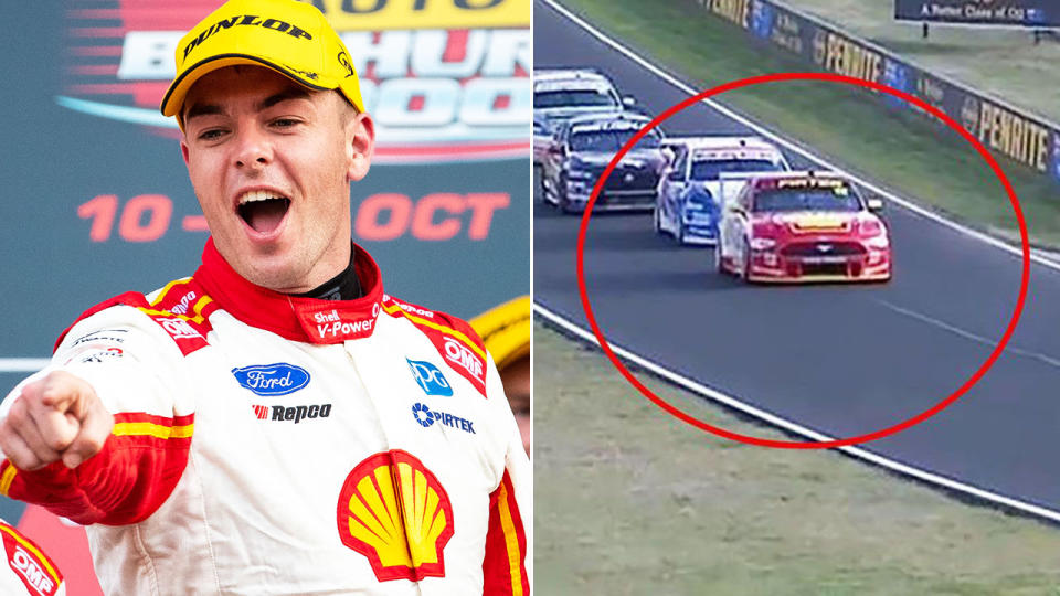 Scott McLaughlin and Fabian Coulthard, pictured here during the Bathurst 1000.