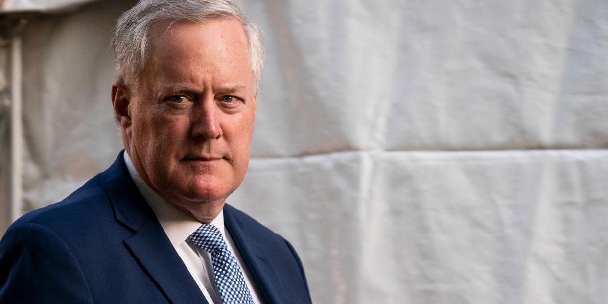 Former White House Chief of Staff Mark Meadows at an event in Washington, DC on September 13, 2022.
