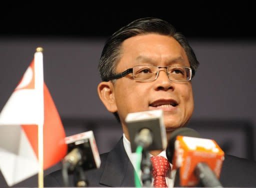 This photo taken on August 23, shows presidential candidate Tan Jee Say speaks to his supporters during a rally in Singapore. Singaporeans will elect a new president from four candidates on August 27