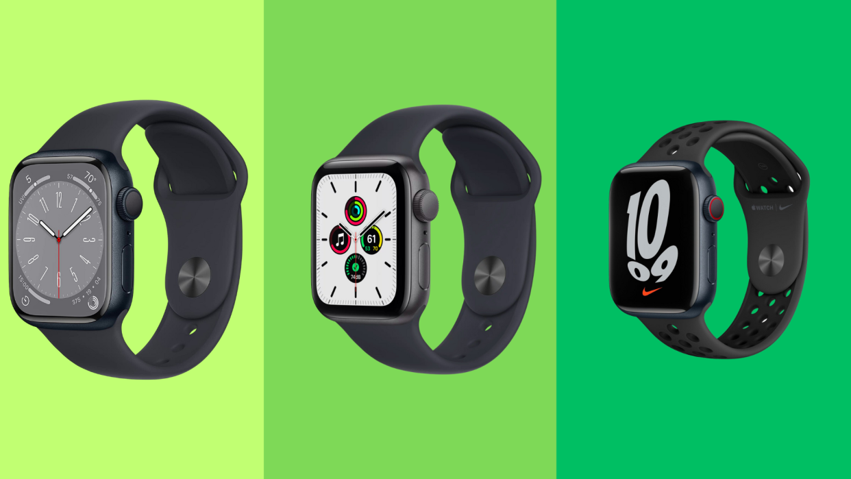 Your wrist — and your wallet — will thank you for taking advantage of these Apple Watch deals. (Photos: Walmart and Amazon)
