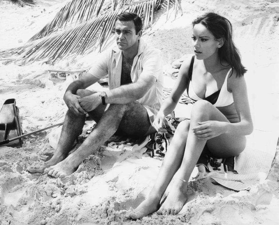 Sean Connery and Claudine Auger in Thunderball, 1965.