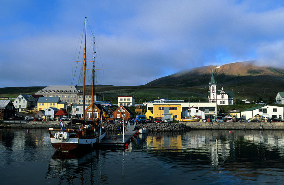 Husavik, where the Australian man died. Source: Getty