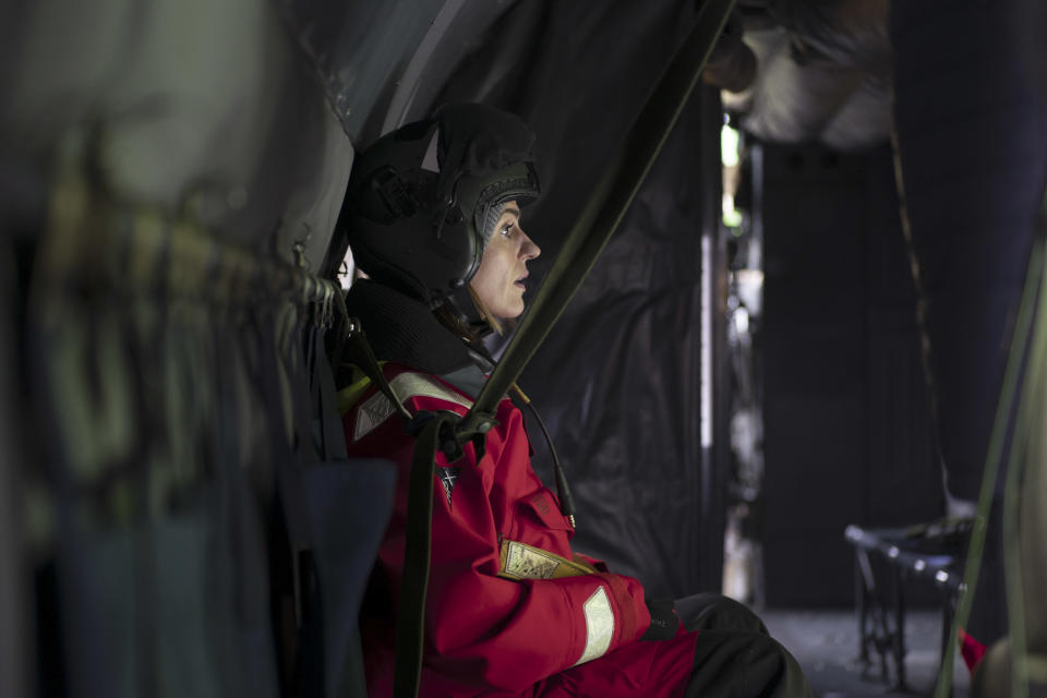 Suranne Jones said filming in the cramped submarine conditions was difficult. (BBC)